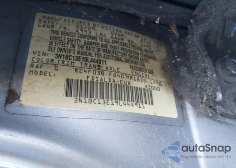 2009 Nissan Versa 1.8S from USA, damaged, VIN 3N1BC13E19L444911